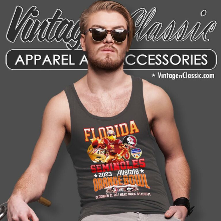 Florida Seminoles 2023 Allstate Orange Bowl December 31 2023 Hard Rock Stadium Tank Top Racerback Florida Seminoles 2023 Allstate Orange Bowl December 31 2023 Hard Rock Stadium Tank Top Racerback