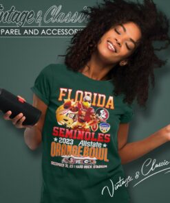 Florida Seminoles 2023 Allstate Orange Bowl December 31 2023 Hard Rock Stadium Women T Shirt