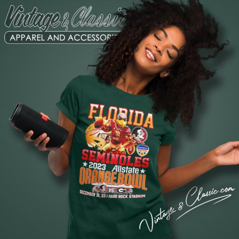 Florida Seminoles 2023 Allstate Orange Bowl December 31 2023 Hard Rock Stadium Women T Shirt Florida Seminoles 2023 Allstate Orange Bowl December 31 2023 Hard Rock Stadium Women T Shirt