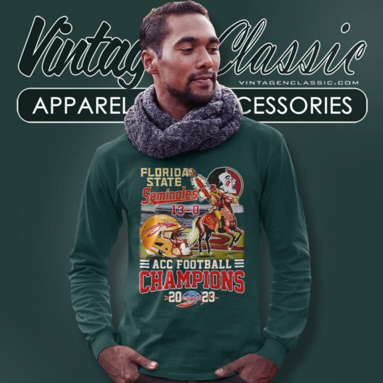 Florida State Seminoles 13 0 Acc Football Champions 2023 Long Sleeve Tee Florida State Seminoles 13 0 Acc Football Champions 2023 Long Sleeve Tee