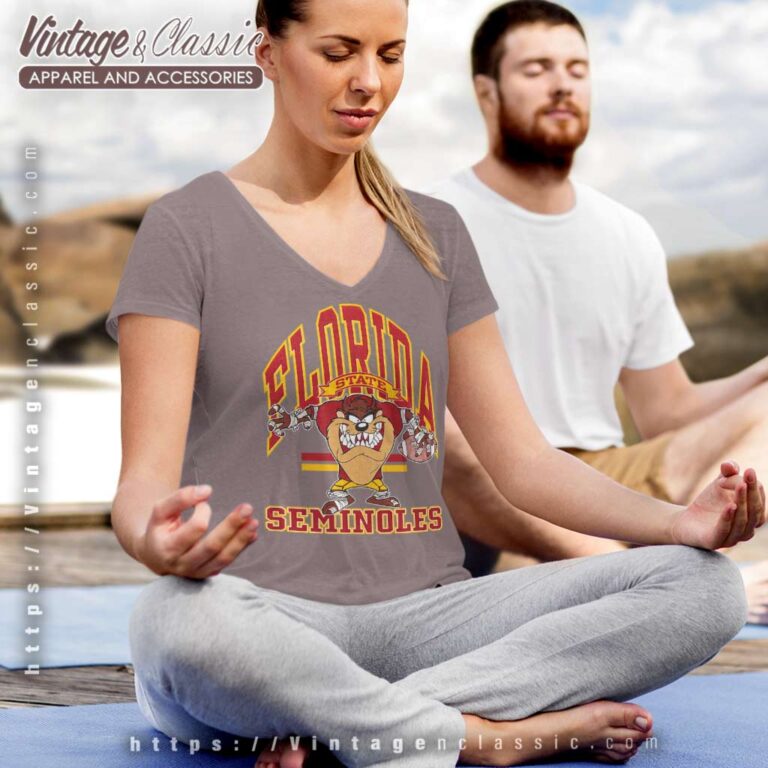 Florida State Seminoles Looney Tunes V Neck TShirt Florida State Seminoles Looney Tunes V Neck TShirt