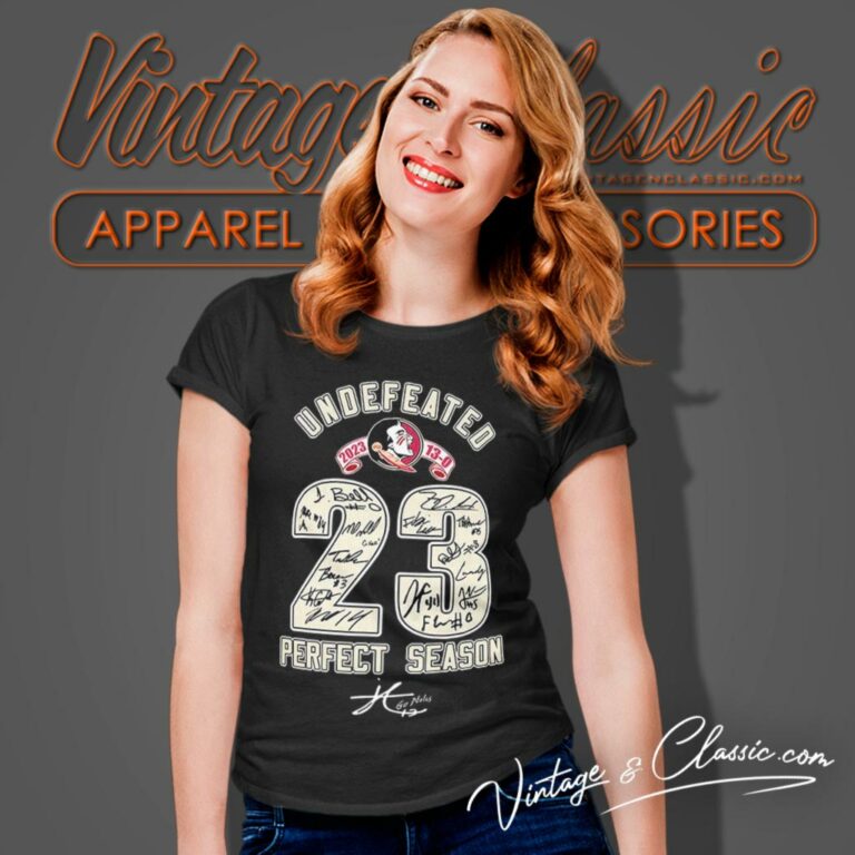 Florida State Seminoles Undefeated 2023 Perfect Season Go Noles Women T Shirt Florida State Seminoles Undefeated 2023 Perfect Season Go Noles Women T Shirt