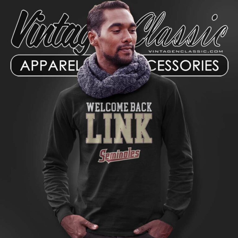 Florida State Seminoles Welcome Back Link Long Sleeve Tee Florida State Seminoles Welcome Back Link Long Sleeve Tee