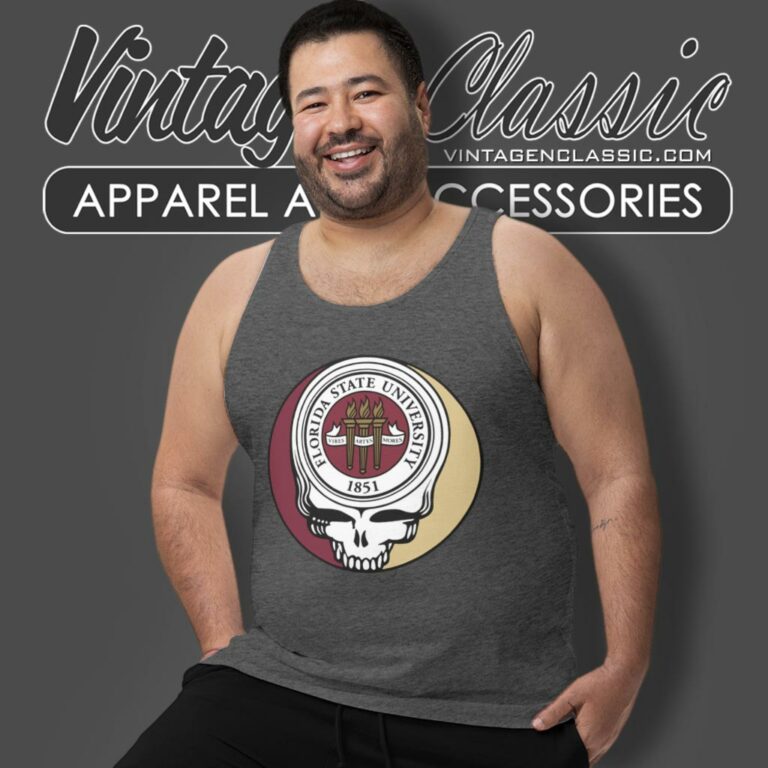 Florida State University Grateful Dead Steal Your Face Tank Top Racerback Florida State University Grateful Dead Steal Your Face Tank Top Racerback