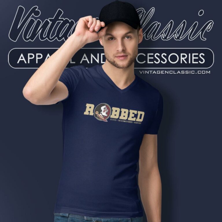 Florida State University Robbed Fsu V Neck TShirt Florida State University Robbed Fsu V Neck TShirt
