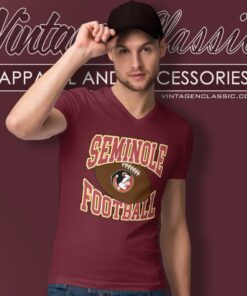 Florida State University Seminoles Football V Neck TShirt