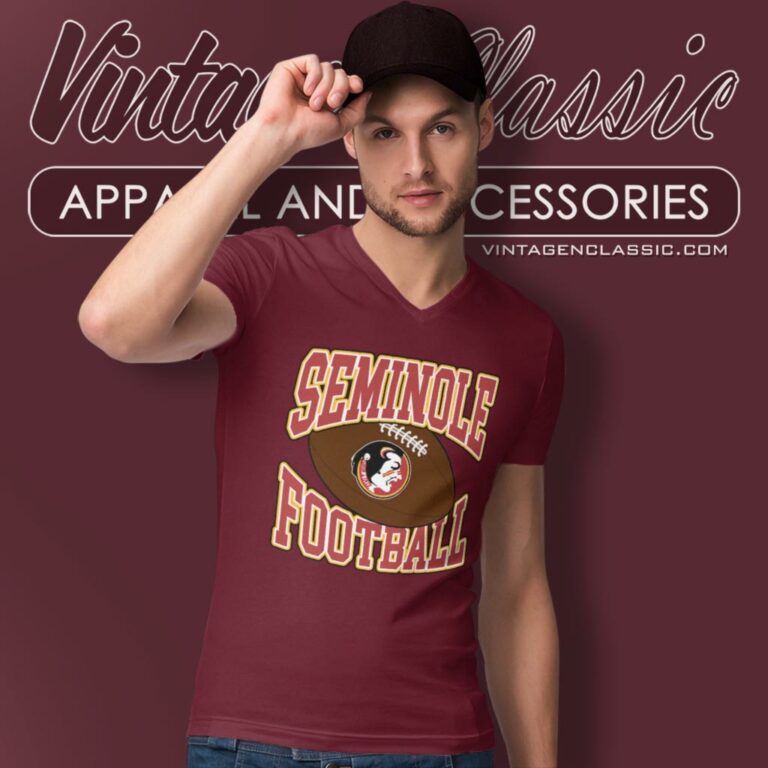 Florida State University Seminoles Football V Neck TShirt Florida State University Seminoles Football V Neck TShirt