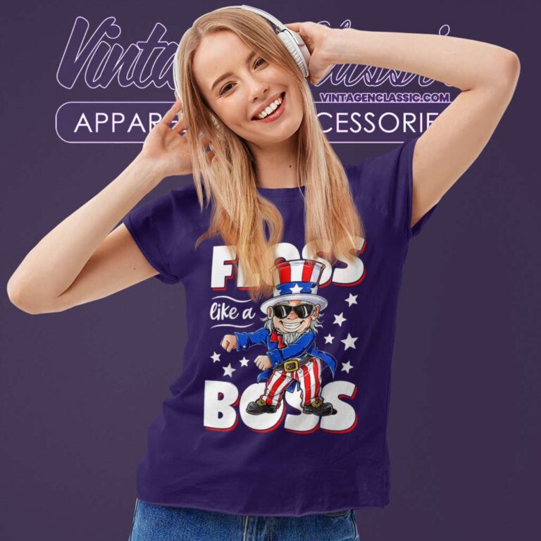 Floss Like A Boss 4th Of July Women TShirt Floss Like A Boss 4th Of July Women TShirt