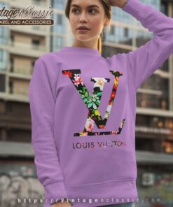 Floral Louis Vuitton Logo Sweatshirt