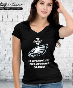 Fly Eagles Fly 2023 NFC Championship Shirt 5 Fly Eagles Fly 2023 NFC Championship Vneck