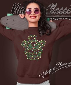 Fnaf Christmas Lights Freddy Face Sweatshirt