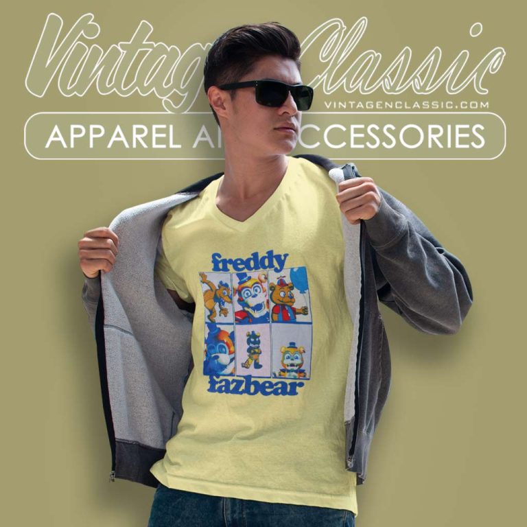 Fnaf Freddy Fazbear V Neck TShirt Fnaf Freddy Fazbear V Neck TShirt