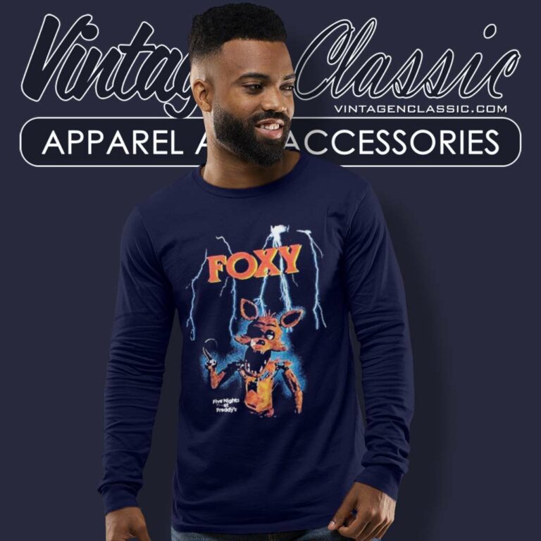 Fnaf Shirt Foxy Lightning Five Nights At Freddys Long Sleeve Tee Fnaf Shirt Foxy Lightning Five Nights At Freddys Long Sleeve Tee