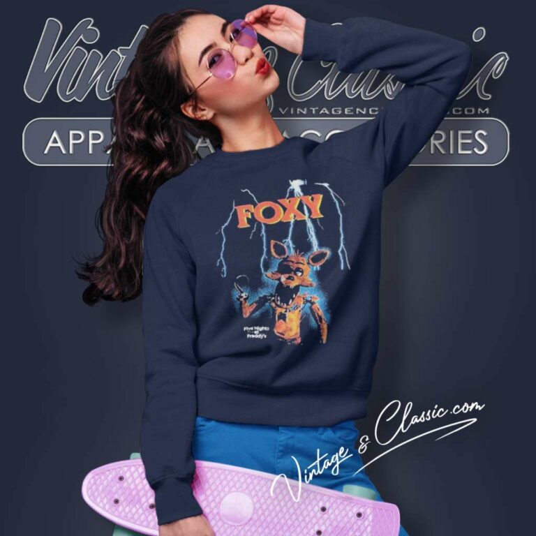 Fnaf Shirt Foxy Lightning Five Nights At Freddys Sweatshirt Fnaf Shirt Foxy Lightning Five Nights At Freddys Sweatshirt