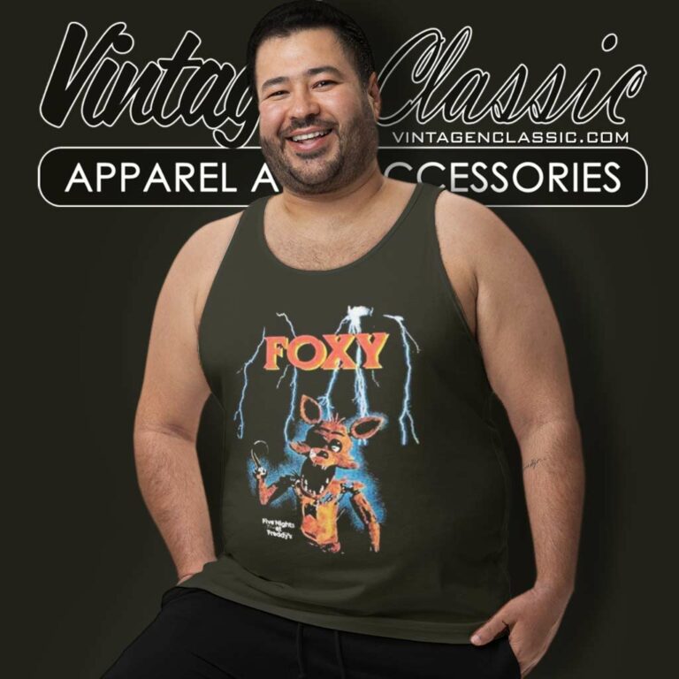 Fnaf Shirt Foxy Lightning Five Nights At Freddys Tank Top Racerback Fnaf Shirt Foxy Lightning Five Nights At Freddys Tank Top Racerback