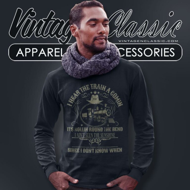 Folsom Prison Johnny Cash Lyric Long Sleeve Tee Folsom Prison Johnny Cash Lyric Long Sleeve Tee