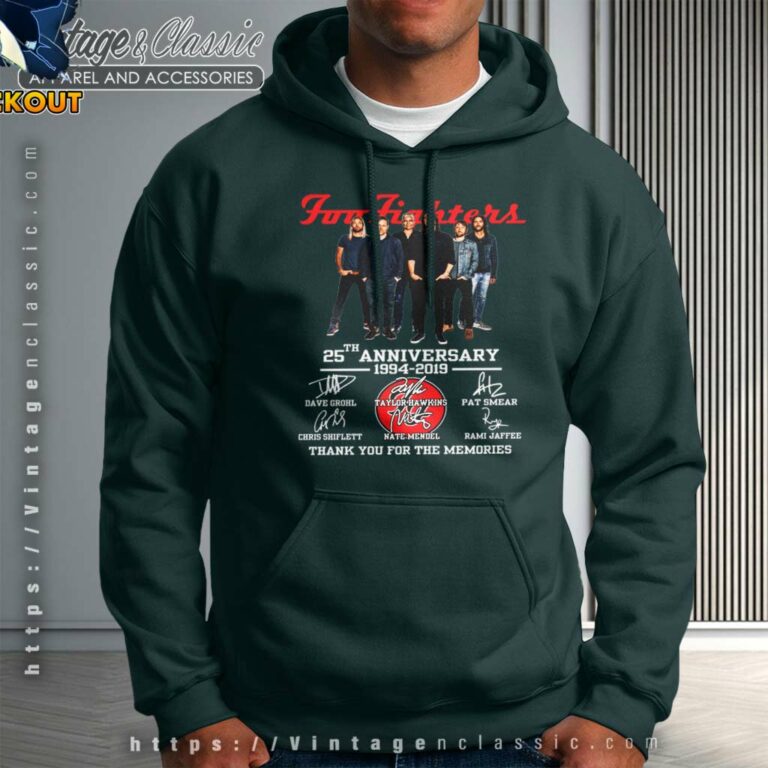 Foo Fighters 25th Anniversary Hoodie Foo Fighters 25th Anniversary Hoodie