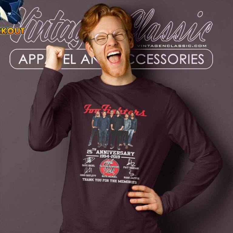 Foo Fighters 25th Anniversary Long Sleeve Tee Foo Fighters 25th Anniversary Long Sleeve Tee