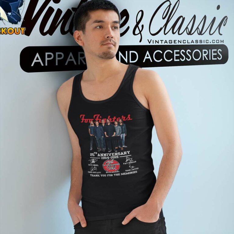 Foo Fighters 25th Anniversary Tank Top Racerback Foo Fighters 25th Anniversary Tank Top Racerback