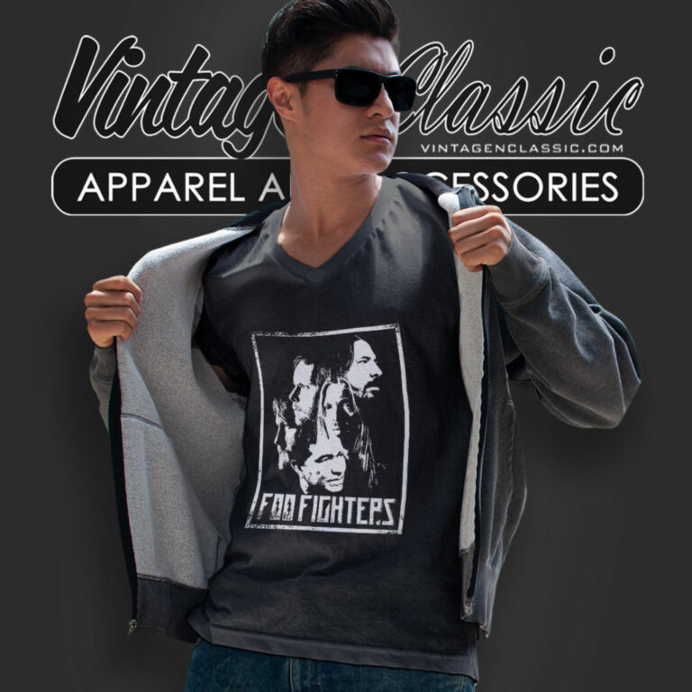 Foo Fighters Band Member V Neck TShirt Foo Fighters Band Member V Neck TShirt