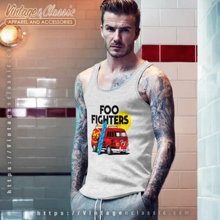 Foo Fighters Camper Van Tank Top Racerback Foo Fighters Camper Van Tank Top Racerback