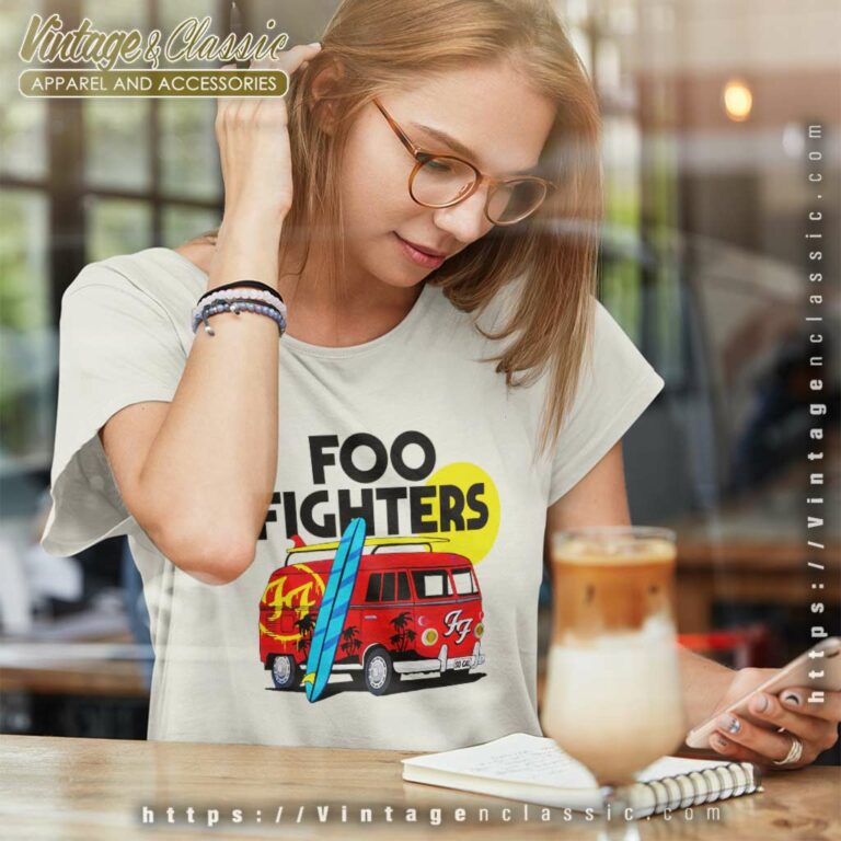 Foo Fighters Camper Van Women TShirt Foo Fighters Camper Van Women TShirt