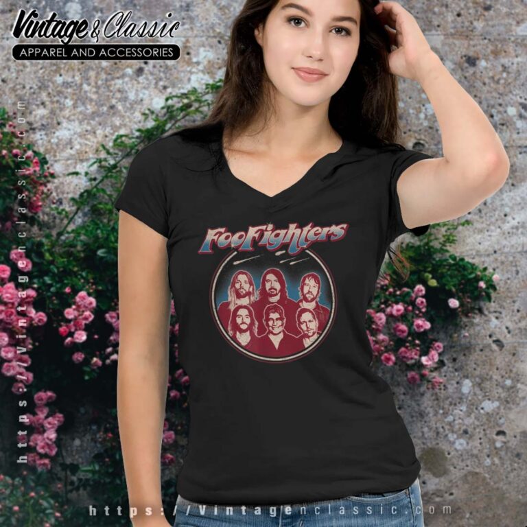 Foo Fighters Classic Portrait Vneck Foo Fighters Classic Portrait Vneck