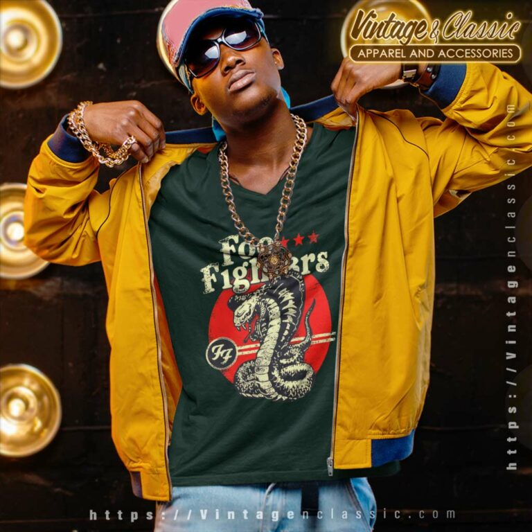 Foo Fighters Cobra V Neck TShirt Foo Fighters Cobra V Neck TShirt