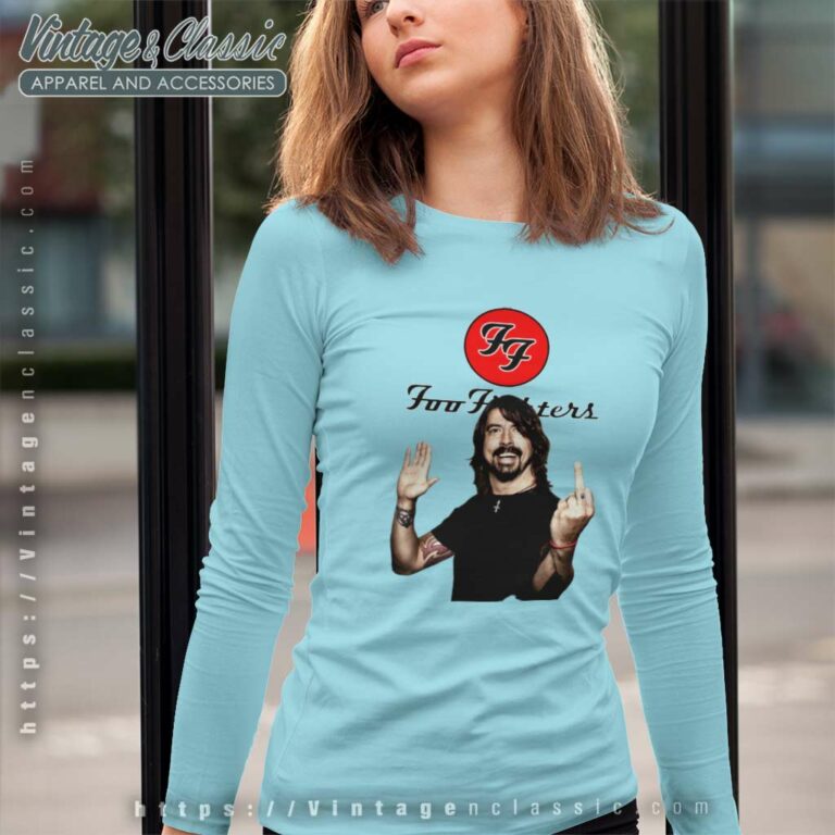 Foo Fighters Dave Grohl Long Sleeve Tee Foo Fighters Dave Grohl Long Sleeve Tee