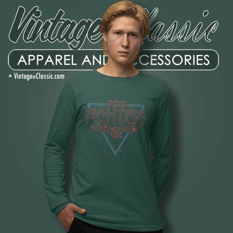 Foo Fighters Disco Outline Band Logo Long Sleeve Tee Foo Fighters Disco Outline Band Logo Long Sleeve Tee