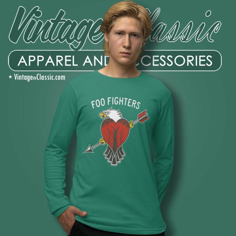 Foo Fighters Eagle Tattoo Long Sleeve Tee Foo Fighters Eagle Tattoo Long Sleeve Tee