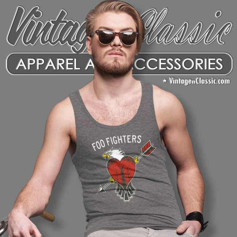 Foo Fighters Eagle Tattoo Tank Top Racerback Foo Fighters Eagle Tattoo Tank Top Racerback