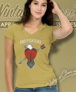 Foo Fighters Eagle Tattoo V Neck TShirt