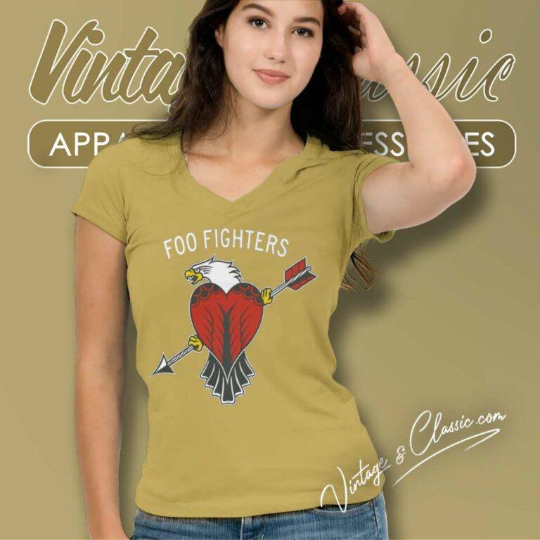 Foo Fighters Eagle Tattoo V Neck TShirt Foo Fighters Eagle Tattoo V Neck TShirt