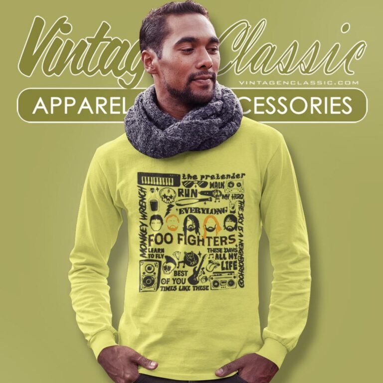 Foo Fighters Everything Or Nothing At All Long Sleeve Tee Foo Fighters Everything Or Nothing At All Long Sleeve Tee