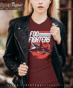 Foo Fighters Fighter Jet Vneck 1
