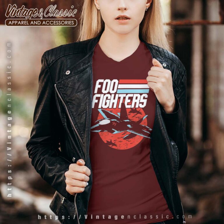 Foo Fighters Fighter Jet Vneck 1 Foo Fighters Fighter Jet Vneck 1
