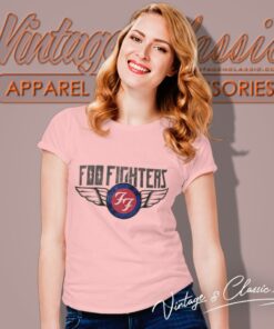 Foo Fighters Flash Wings Band Logo Women T Shirt