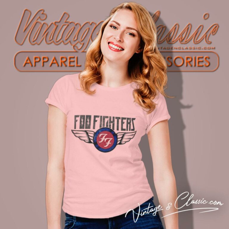 Foo Fighters Flash Wings Band Logo Women T Shirt Foo Fighters Flash Wings Band Logo Women T Shirt