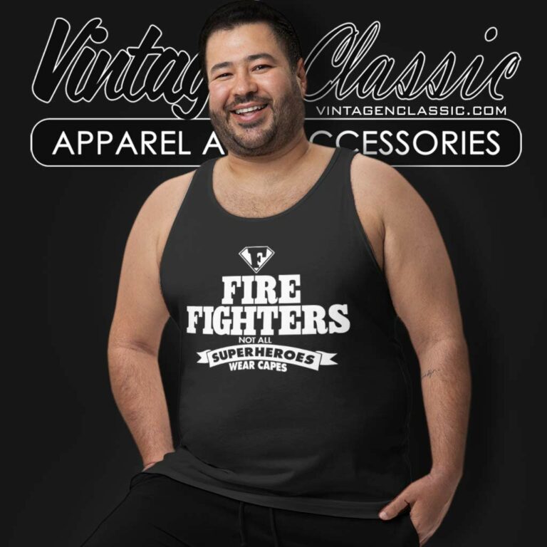 Foo Fighters Graphic Shirt Not All Heroes Tank Top Racerback Foo Fighters Graphic Shirt Not All Heroes Tank Top Racerback