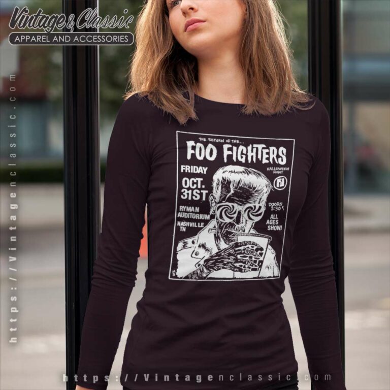 Foo Fighters Halloween Show Concert Long Sleeve Tee Foo Fighters Halloween Show Concert Long Sleeve Tee