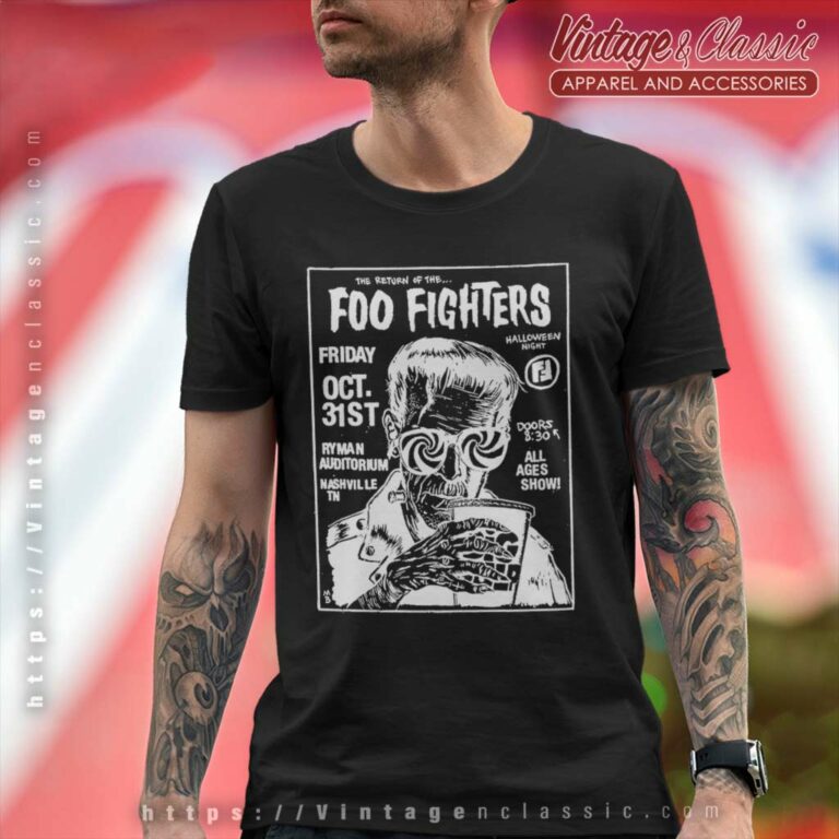Foo Fighters Halloween Show Concert T Shirt Foo Fighters Halloween Show Concert T Shirt