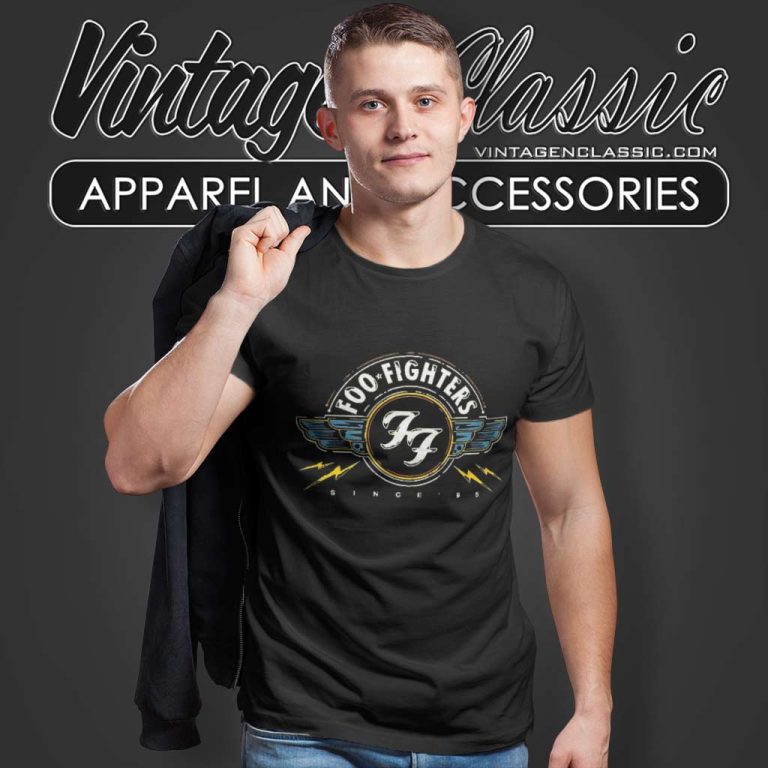 Foo Fighters Logo Lightning T Shirt Foo Fighters Logo Lightning T Shirt