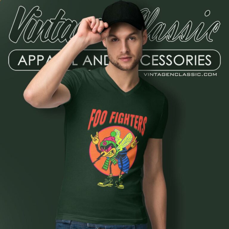 Foo Fighters Mosquito V Neck TShirt Foo Fighters Mosquito V Neck TShirt