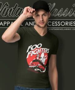 Foo Fighters Racing V Neck TShirt
