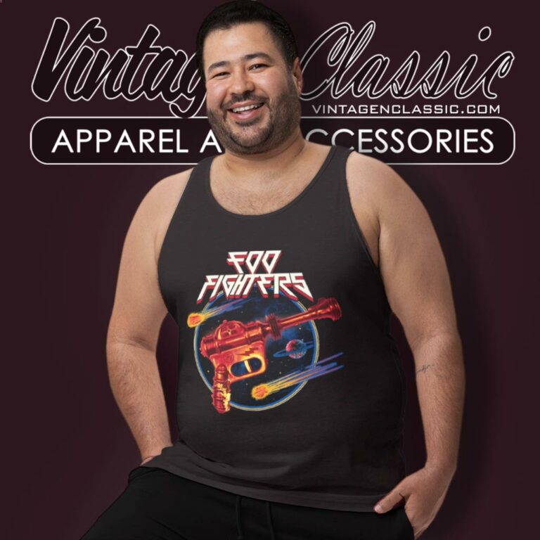 Foo Fighters Ray Gun Tank Top Racerback Foo Fighters Ray Gun Tank Top Racerback