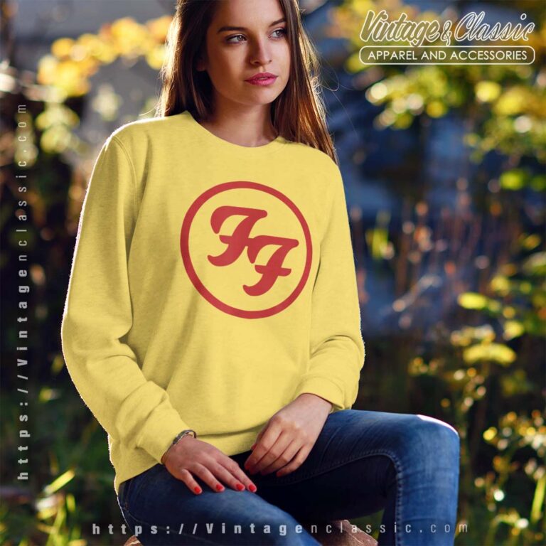 Foo Fighters Red Circle Logo Sweatshirt Foo Fighters Red Circle Logo Sweatshirt