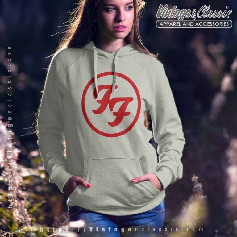 Foo Fighters Red Circle Logo Women Hoodie Foo Fighters Red Circle Logo Women Hoodie