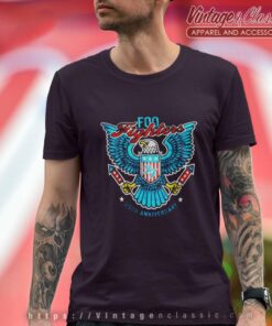 Foo Fighters Shirt 20th Anniversary Eagle Logo 4 Foo Fighters Shirt 20th Anniversary Eagle Logo T Shirt