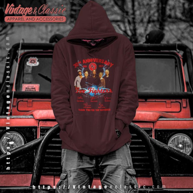 Foo Fighters Shirt 30 Years Thank You For The Memories Signatures Hoodie Foo Fighters Shirt 30 Years Thank You For The Memories Signatures Hoodie